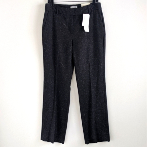 Nwt Charter Club Slub Grey Tummy Control  Trouser 8 Office - Picture 1 of 13